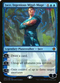 Jace, Ingenious Mind-Mage FOIL Ixalan NM Blue Mythic Rare MAGIC CARD ABUGames - Image 1