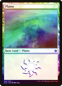 Plains (263) FOIL Ixalan NM Basic Land MAGIC THE GATHERING MTG CARD ABUGames - Image 1
