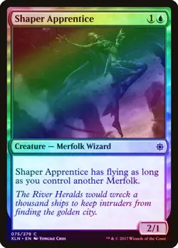 Shaper Apprentice FOIL Ixalan NM Blue Common MAGIC THE GATHERING CARD ABUGames - Image 1