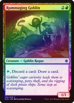 Rummaging Goblin FOIL Ixalan NM Red Common MAGIC THE GATHERING CARD ABUGames - Image 1