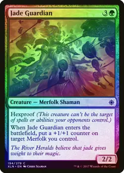 Jade Guardian FOIL Ixalan NM Green Common MAGIC THE GATHERING CARD ABUGames - Image 1