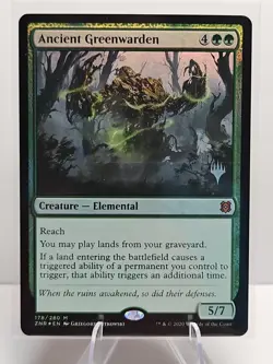 MTG Ancient Greenwarden (178/168) Zendikar Rising Promos NM - Stamped - Image 1