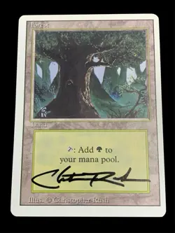 1994 MTG - Revised(3rd) - FOREST (C) - Artist Proof - Christopher Rush Signed NM - Image 1