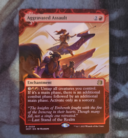 Wizards of the Coast Aggravated Assault Wilds Enchanting Tales Rare Enchantment… - Image 1