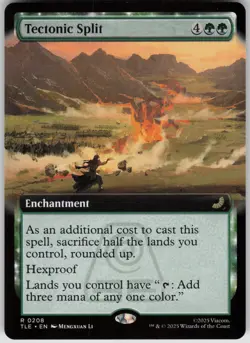 MTG Tectonic Split (Extended Art) NM Avatar: The Last Airbender: Magic 208 - Image 1