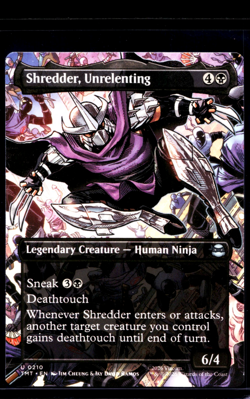 2026 MTG Magic the Gathering TMT TMNT Ninja Turtles #210 Shredder Unrelenting - Image 1