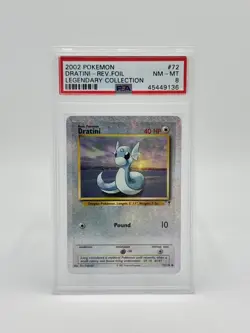 Pokemon Legendary Collection 72/110 Dratini Reverse Foil PSA 8 - Image 1