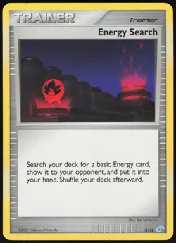Energy Search (Manaphy) 10/12 DP Trainer Kit: Manaphy & Lucario Pokemon NM - Image 1