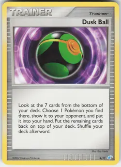 Dusk Ball 9/12 Common DP Trainer Kit: Manaphy & Lucario Pokemon Lightly Played - Image 1