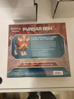 Pokemon XY Flashfire Sealed Pyroar Collection Box 3 Boosters + 3 Holo Foils 2014 - Image 3