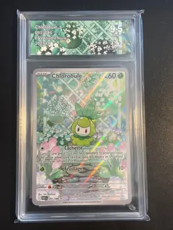 Carte Pokemon Chlorobule Collect Aura 9.5 091/086 Foudre Noire FR - Image 1