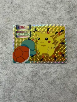 Pokemon Carte Pikachu 025 Topsun Nintendo Jap Holo Prism F6274 Carapuce Squirtle - Image 2