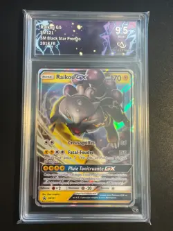 Carte Pokemon Raikou GX Collect Aura 9.5 SM121/ Promo SM FR - Image 1