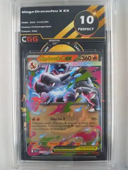 Carte Pokemon FR Mega Dracaufeu X ex (PFL 013) Flammes Fantasm CGG 10 28260144 - Image 1