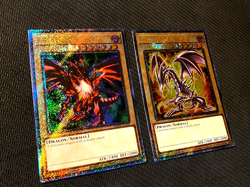 ERROR/MISPRINT Set of 2 Red-Eyes Black Dragon PSR 4th&7th YuGiOh RA04 EN109 NM - Image 1