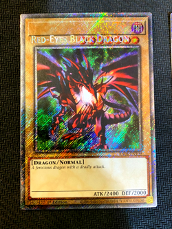 ERROR/MISPRINT Set of 2 Red-Eyes Black Dragon PSR 4th&7th YuGiOh RA04 EN109 NM - Image 3