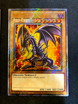 ERROR/MISPRINT Set of 2 Red-Eyes Black Dragon PSR 4th&7th YuGiOh RA04 EN109 NM - Image 4