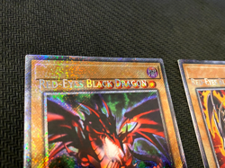 ERROR/MISPRINT Set of 2 Red-Eyes Black Dragon PSR 4th&7th YuGiOh RA04 EN109 NM - Image 5