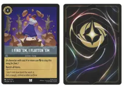 I Find 'Em, I Flatten 'Em 199/204 Uncommon Fabled NM Lorcana Disney Regular - Image 1