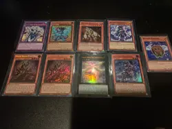 Lot Of 9 Sought After YuGiOh Cards. - Image 1