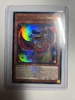 Yugioh Legendary Fire Kong Ponix 25LP-EN004 Emblazoned Ultra Rare - Image 1