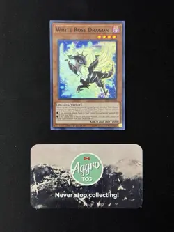 White Rose Dragon - Yugioh SAST-ENSE4 Limited Edition Super Rare NM - Image 1