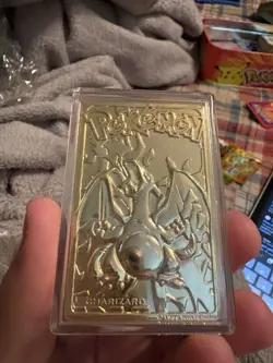 1999 Pokeman Nintendo Trading Card. Gold Plated Charizard Special Edition. - Image 2