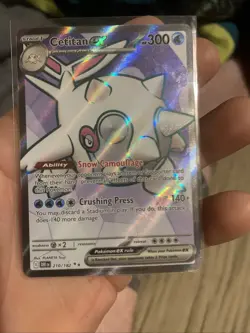 Pokemon TCG Cetitan EX Full Art Ultra Rare Holo Card 210/182 Destined Rivals - Image 3