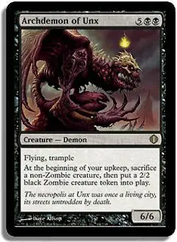 Archdemon of Unx FOIL Shards of Alara PLD Black Rare MAGIC MTG CARD ABUGames - Image 1