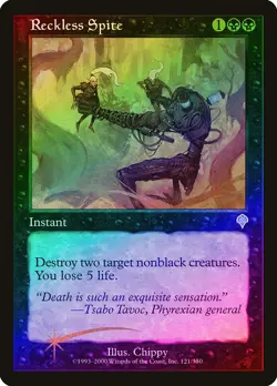 Reckless Spite FOIL Invasion PLD Black Uncommon MAGIC GATHERING CARD ABUGames - Image 1