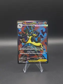 Pokemon TCG Mega Lucario EX 160/132 Ultra Rare Holo Card Mega Evolution NM - Image 1