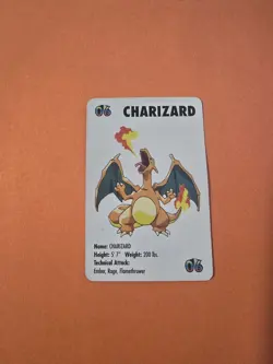 Charizard 1998 KFC Pokemon Card Game Promo #06 Mini card Kentucky Fired Chicken - Image 1