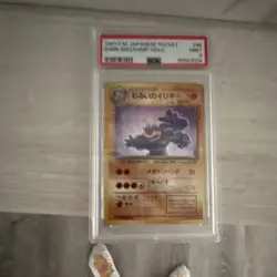 Pokemon Dark Machamp Rocket Gang Holo Rare #68 Japanese PSA 9 Vintage Card - Image 1
