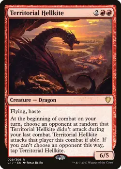 Territorial Hellkite Commander 2017 NM Red Rare MAGIC GATHERING CARD ABUGames - Image 1