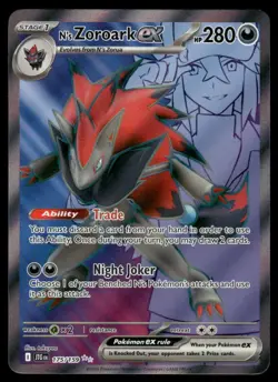 Pokemon Cards N's Zoroark ex 175/159 Journey Together Ultra Rare NM - Image 1