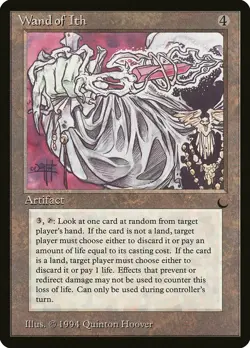 Wand of Ith The Dark HEAVILY PLD Artifact Uncommon MAGIC GATHERING CARD ABUGames - Image 1