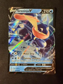 Pokemon TCG Greninja v Fusion Strike Holo Ultra Rare Card 073/264 - Image 1