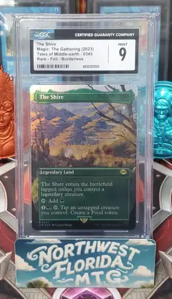 MTG - CGC Mint 9 - LOTR: Tales of Middle Earth - The Shire (Borderless) Foil - Image 1