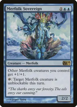 Merfolk Sovereign Magic 2010 / M10 NM Blue Rare MAGIC GATHERING CARD ABUGames - Image 1