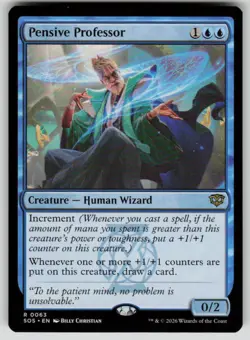 Pensive Professor Rare Secrets of Strixhaven 63 MTG Near Mint 2026 - Image 1