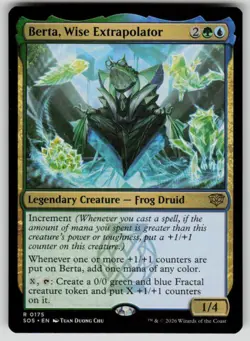 Berta, Wise Extrapolator Rare Secrets of Strixhaven 175 MTG Near Mint 2026 - Image 1