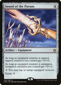 Sword of the Paruns Commander Anthology NM Artifact Rare MAGIC CARD ABUGames - Image 1