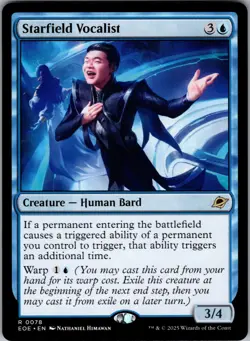 Starfield Vocalist - Edge of Eternities #0078 MTG Magic The Gathering - Image 1