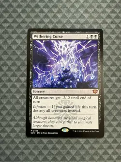 MTG Withering Curse #0105 Mythic Secrets of Strixhaven (SOS) - Image 1