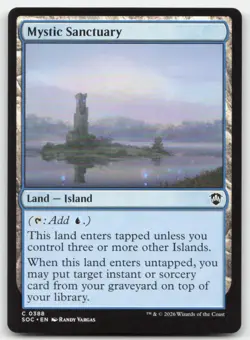 Mystic Sanctuary 388 SOC Commander: Secrets of Strixhaven Magic MTG NM - Image 1
