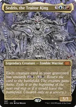 Sedris, the Traitor King (Borderless) 387 Mythic Double Masters 2022 Foil NM - Image 1