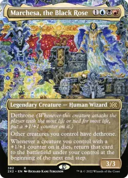Marchesa, the Black Rose (Borderless) 382 Rare Double Masters 2022 Foil NM - Image 1
