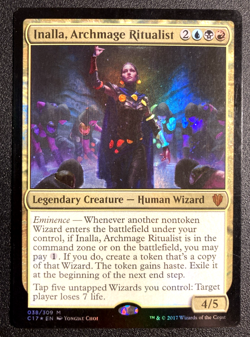 MTG Inalla, Archmage Ritualist - Commander 2017 038/309 REGULAR SIZE - Image 1