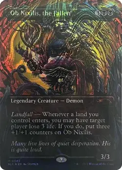 Ob Nixilis, the Fallen - Halo Foil Extended Art SLD NM MTG - Image 1