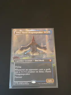 Mtg Ishai, Ojutai Dragonspeaker 0089 BLC Borderless NM - Image 1